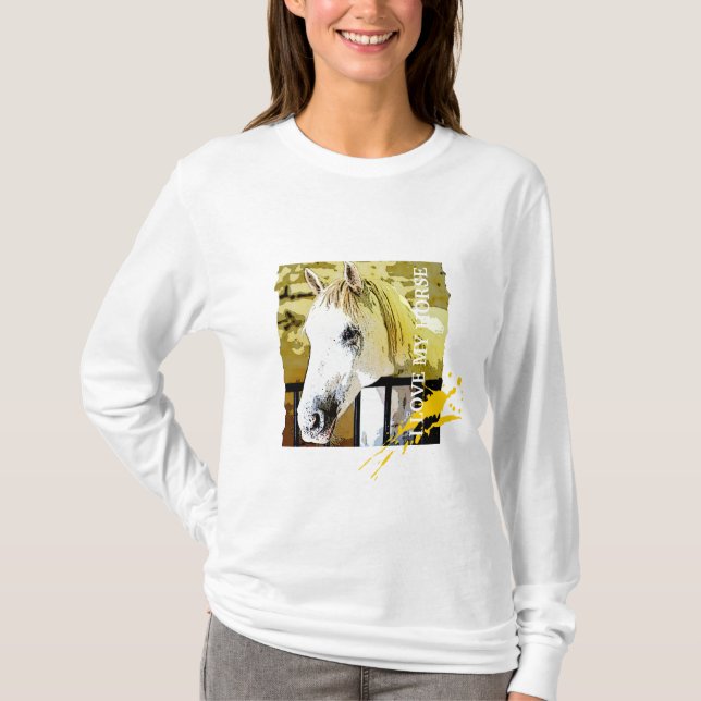 Ich habe mein Pferd Liebe T-Shirt (Vorderseite)