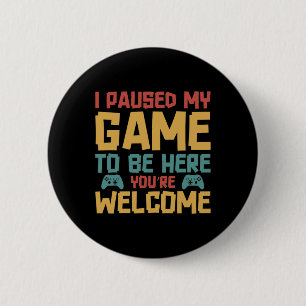 Ich habe mein Spiel angehalten, hier Video Gamer G Button