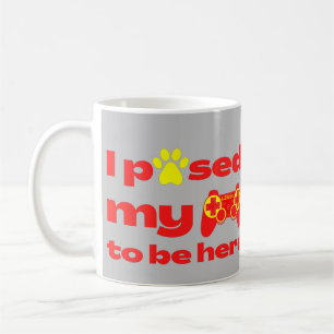 ICH HABE MEIN SPIEL GEBAUT, UM HIER lustiges Gamin Kaffeetasse