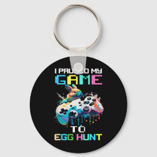 Ich habe mein Spiel mit Eierjagd-Spielern gestoppt Schlüsselanhänger