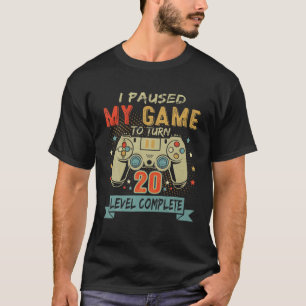 Ich habe mein Spiel unterbrochen, um 20 Retro-Game T-Shirt