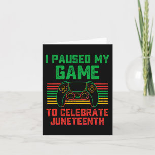 Ich habe mein Spiel unterbrochen, um den Junetenhe Karte