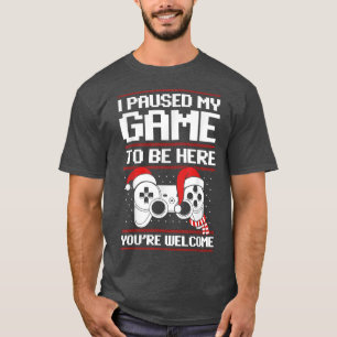 Ich habe mein Spiel unterbrochen, um hier Weihnach T-Shirt