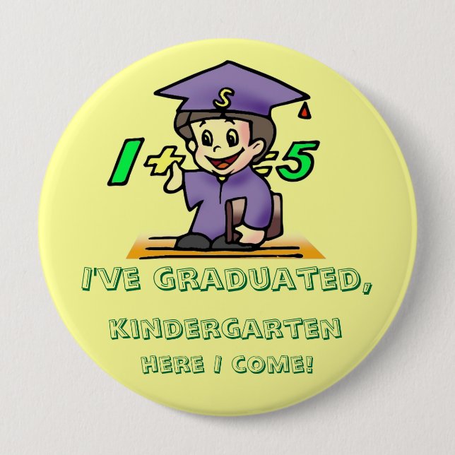 Ich habe mein Studium abgeschlossen. Button (Vorderseite)