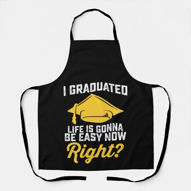 Ich habe mein Studium abgeschlossen und werde jetz Schürze (Vorderseite)