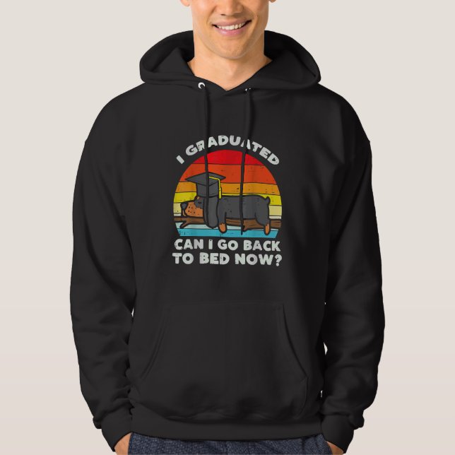 Ich habe mein Studium an der Bett-Dackel Hund Seni Hoodie (Vorderseite)