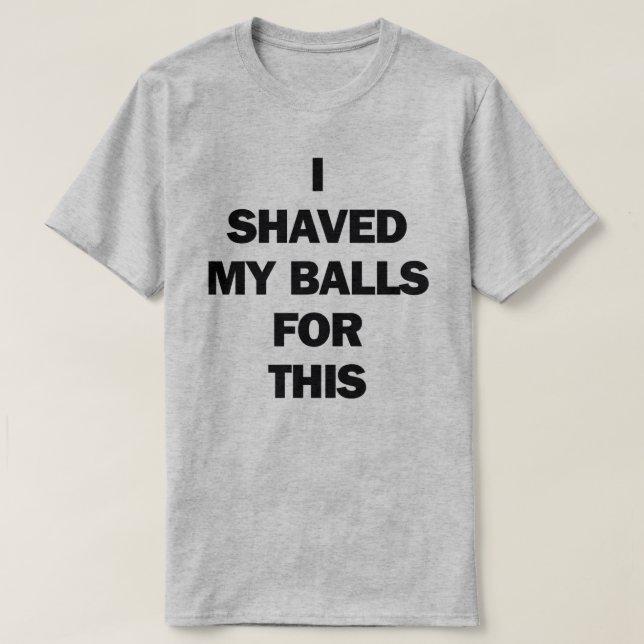 ICH HABE MEINE BALLEN DAFÜR GESCHICKT T-Shirt (Design vorne)