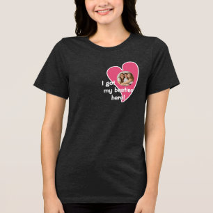 Ich habe meine besten Freundinnen hier! Foto indiv Tri-Blend Shirt