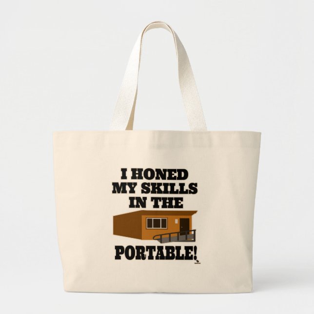 Ich habe meine Fähigkeiten im Motto Portable Schoo Jumbo Stoffbeutel (Vorne)