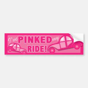 Ich habe meine FAHRT für Fahrer liebevolles ROSA Autoaufkleber