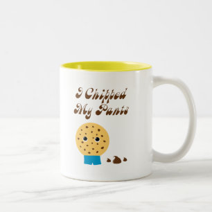Ich habe meine Pants Schokolade Chip Keks geChippt Zweifarbige Tasse