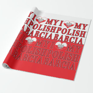 Ich habe meine polnische Babcia gehört Geschenkpapier