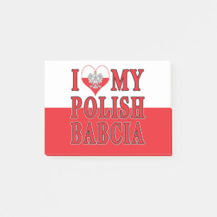 Ich habe meine polnische Babcia gehört Post-it Klebezettel
