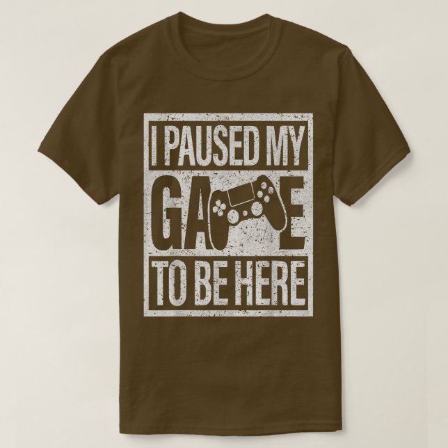 Ich habe meine Spielkonsole für Videospiele gestop T-Shirt (Design vorne)
