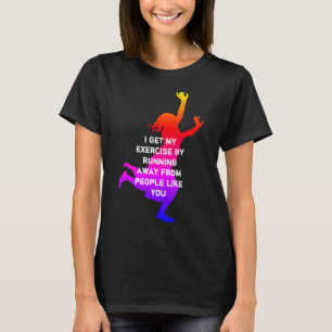 Ich habe meine Übung... Schwarz mit weißer Schri T-Shirt