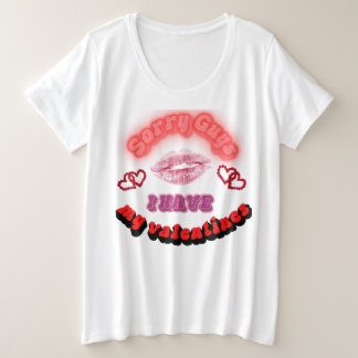 Ich habe meine Valentine Große Größe T-Shirt