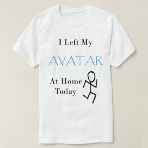 Ich habe meinen Avatar heute auf der Zuhause mit S T-Shirt