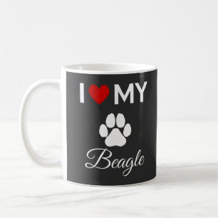 Ich habe meinen Beagle-Hund-Sondertext Liebe Kaffeetasse