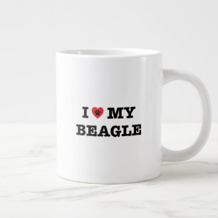 Ich habe meinen Beagle Jumbo Coffee Tasse gehört