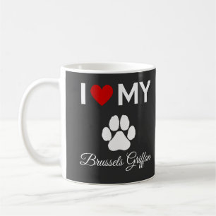 Ich habe meinen Bruxelles Griffon-Hundstext Liebe Kaffeetasse