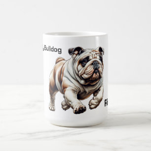 Ich habe meinen Bulldog mit Namen Liebe Kaffeetasse