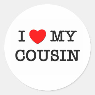 Ich habe meinen COUSIN gehört Runder Aufkleber