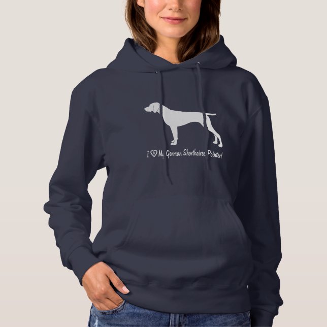 Ich habe meinen deutschen Kurzzeiger Liebe Hoodie (Vorderseite)