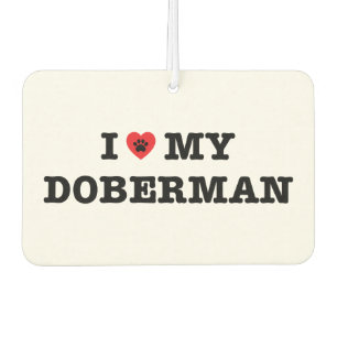 Ich habe meinen Doberman Car Air Freshener gehört Autolufterfrischer