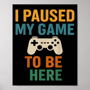 Ich habe meinen Game Funny Gamer Vater Joystick Sp Poster