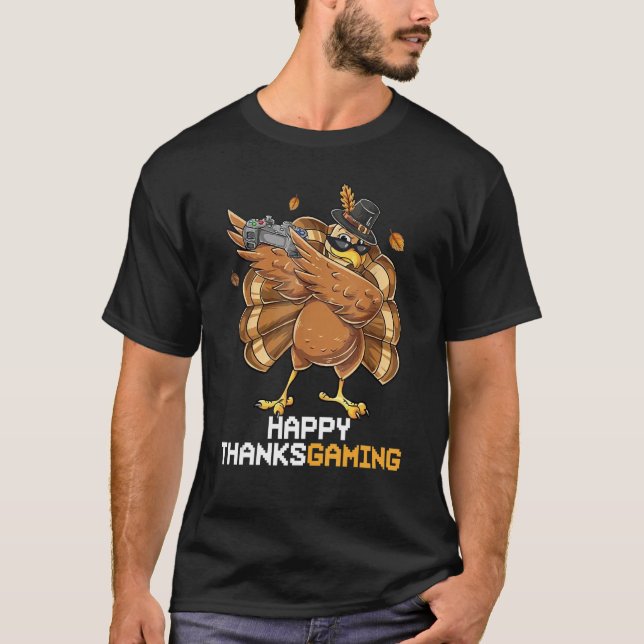 Ich habe meinen Game Thankful Video Gamer Button a T-Shirt (Vorderseite)