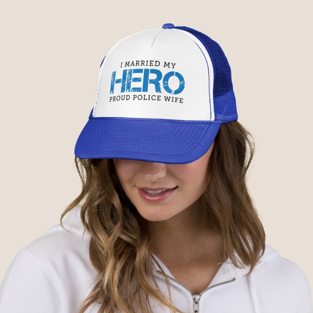 Ich habe meinen Helden Verheiratet - Polizeiliche  Truckerkappe (Beispiel)