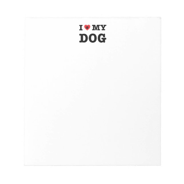 Ich habe meinen Hund gehört Notizblock (Vorderseite)