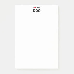Ich habe meinen Hund gehört Post-it Klebezettel