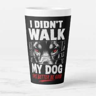 „Ich habe meinen Hund heute nicht Gassi geführt“ L Milchtasse