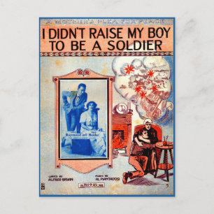 Ich habe meinen Jungen nicht dazu gebracht, Soldat Postkarte
