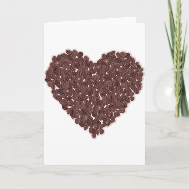 Ich habe meinen Kaffee Liebe Karte (Vorderseite)