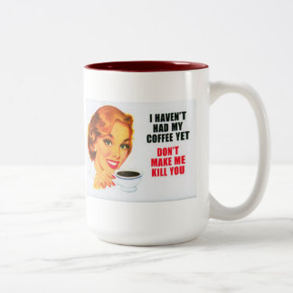 Ich habe meinen Kaffee noch nicht getrunken... Tas Zweifarbige Tasse