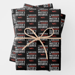 Ich habe meinen Manns Master-Abschlussfeier überle Geschenkpapier Set