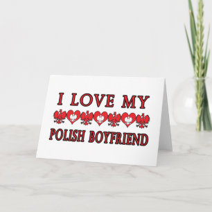 Ich habe meinen polnischen Freund Liebe Karte