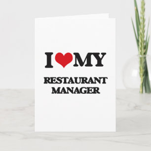 Ich habe meinen Restaurantleiter Liebe Karte