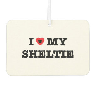 Ich habe meinen Sheltie Car Air Freshener gehört Autolufterfrischer