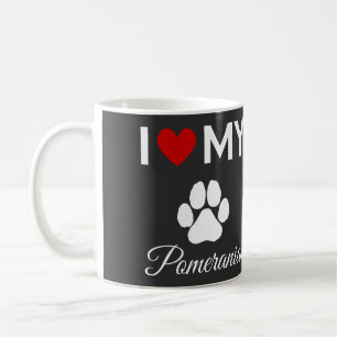 Ich habe meinen Spitz-Hund-Sondertext Liebe Kaffeetasse