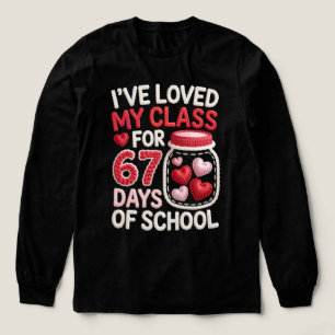 Ich habe meinen Unterricht seit 67 Schultagen lieb Tri-Blend Shirt