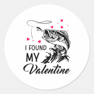 Ich habe meinen Valentinstag lustig Angel Valentin Runder Aufkleber