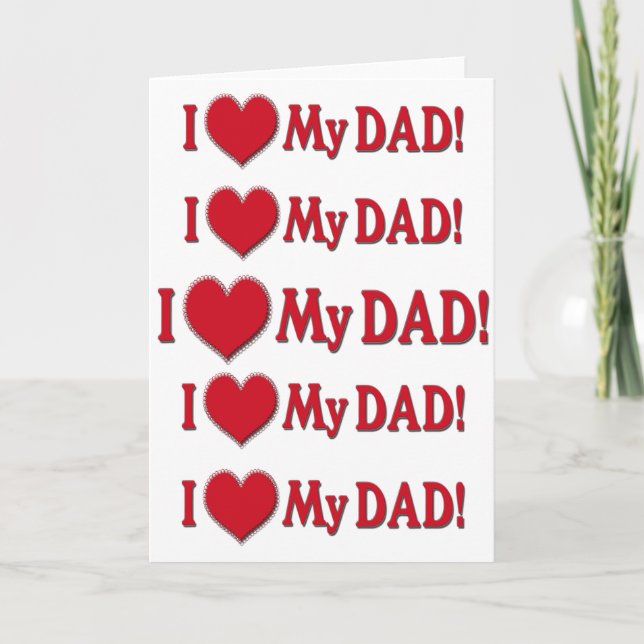 ICH HABE MEINEN VATER - ICH LIEBE MEIN VATER - MUS KARTE (Vorderseite)