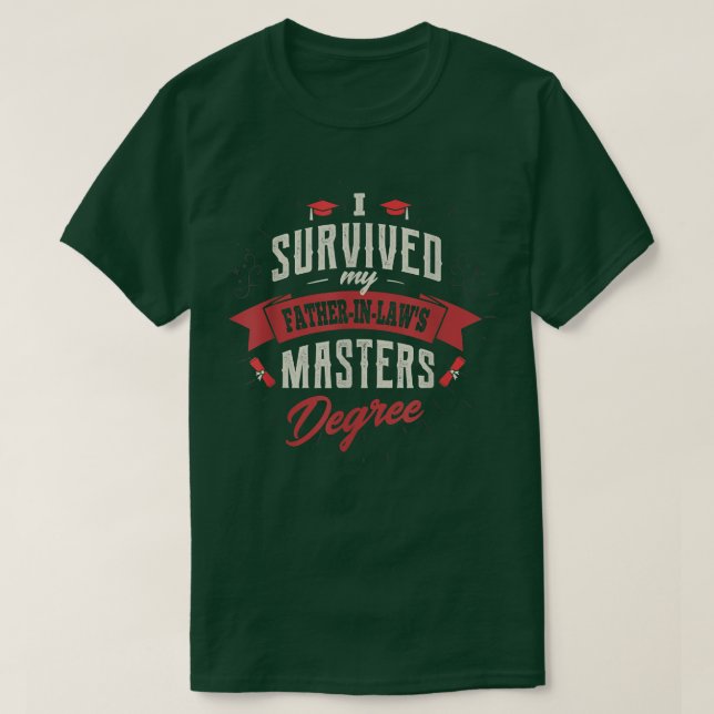 Ich habe meinen Vater im Jurastudium überlebt T-Shirt (Design vorne)
