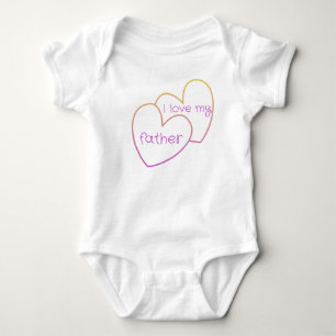 Ich habe meinen Vater Liebe Baby Strampler