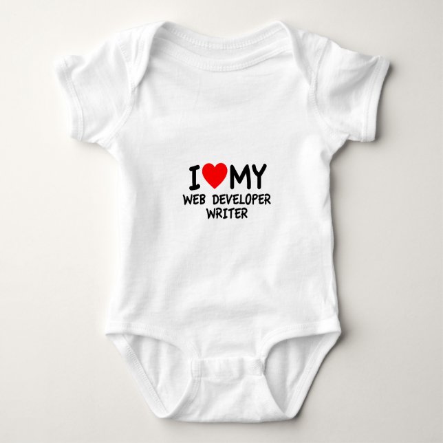 Ich habe meinen Web Developer Writer Liebe Baby Strampler (Vorderseite)