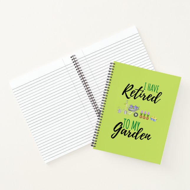 Ich habe mich an meine Gartenlaube gewendet Notizbuch (Innenseite)