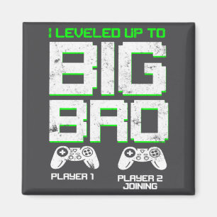 Ich habe mich auf Big Bro Kids Gamer neuer Bruder Magnet